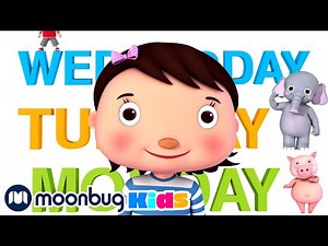 Days Of The Week | Kids Learning Videos | Nursery Rhymes | ABCs And 123s
