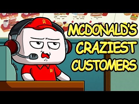 Working at McDonald's: The Bad, The Bizarre, and The Weird Customers! (Animation)