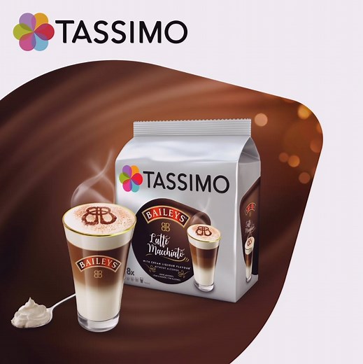 593K views · 7K reactions | Pure coffee indulgence, now made deliciously simple. Introducing new Tassimo Latte Macchiato Baileys... ready, whenever you fancy #BecauseWhyNot #DeliciouslyTassimo | Tassimo | Facebook