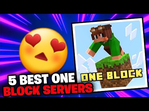 5 BEST MINECRAFT ONE BLOCK SERVERS IN 2025! (1080P HD)