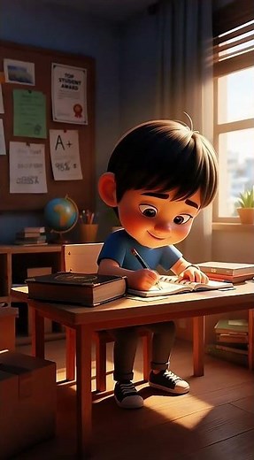 Haris and the Golden Book ✨ | A Magical Moral Story for Kids | Study Motivation Story