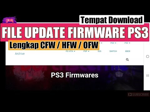 Tempat download file update Firmware PS3 lengkap