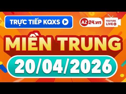 🔴 Trực tiếp xổ số miền Trung hôm nay thứ 2 - XSMT 20/4/2026 - SXMT ngày 20 tháng 4 - XSMTR