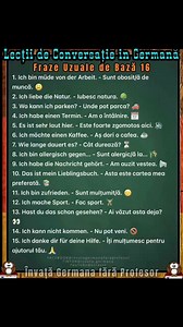 34K views · 615 reactions | Fraze Uzuale de Bază 16 - Conversație Germană #DeutschLernen #FrazeUzuale #ConversațieGermană #VocabularDeBază #ÎnvățareOnline #CursuriDeGermană #LimbaGermană #ComunicareEficientă #ExercițiiDeConversație #GermanăFacilă #ÎmbunătățireaAbilităților #Sprachkurs #GermanăPractică #ÎnvățareLimbă #ConversațieCotidiană | Învață Germană fără Profesor | Facebook
