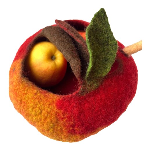 Felt Basket - Apple - Etsy