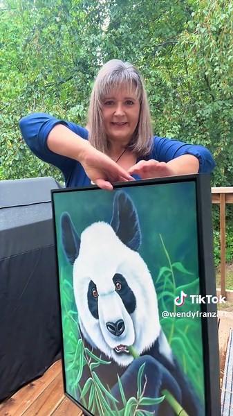 Panda Art Reveal by Canadian Artist
