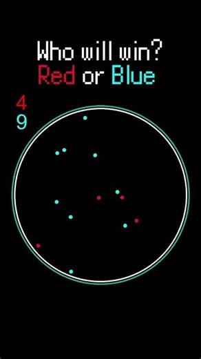 Red vs Blue | Who Will Win? | Ball Fight Simulation