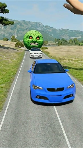 Big & Small Cars vs Giant Hand Slap - BeamNG.drive