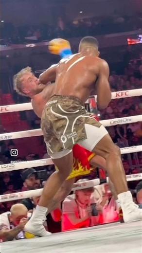 Jake Paul still loving the memory he shared with Anthony Joshua in the Ring. #boxing #heavyweight