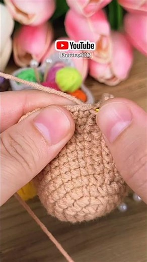 Gift idea for a friend who loves knitting: How to make a crocheted knitting basket🧶