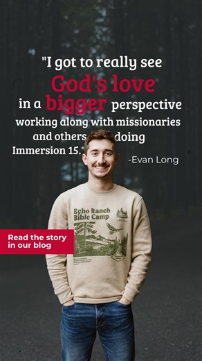 Immersion 15 is Avant's 15-month discipleship program for young adults who get to experience mission work on the field firsthand and grow deeper in their walk with the Lord. On the blog, read how God used Evan's time in Immersion 15 to grow his heart for the unreached. Click the link below for his story and to learn more about Immersion 15. https://www.avantministries.org/story-detail/immersion-15-20242025 #AvantStories #Immersion15 #CrossCulturalMissions #GreatCommission #HeartForMissions | Ava