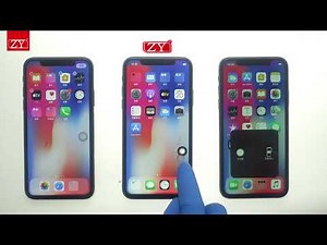 Incell iphone X LCD Screen Comparision:ZY Incell vs Incell COF vs TFT Incell(4K)