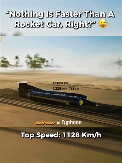 Nothing Is Faster Than a Rocket Car… Right? 😏🚀 | SR-71 💀✈️