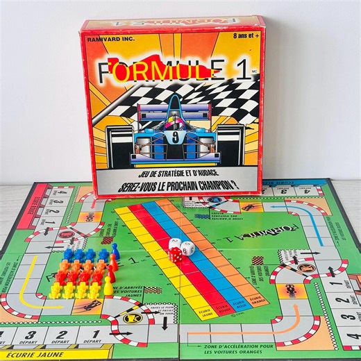 Vintage Formula 1 Board Game by Ramivard Inc., Complete Strategy Game for Retro 80s Motor Racing, F1 Collection - Etsy
