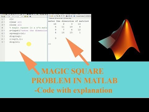 Magic square program in matlab