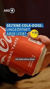 Krass: Mysteriöse leere Coladose! 🤯😎 #cola | ARD Marktcheck