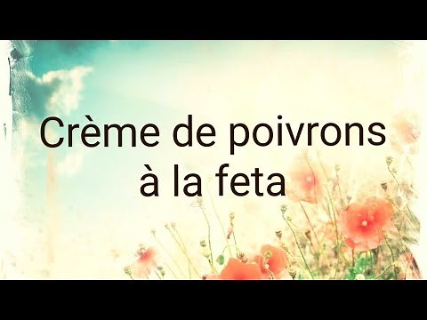 crème de poivrons à la feta avec le compact cook elite