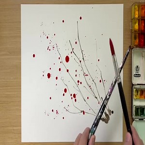 22K views · 207 reactions | Splatter Painting Technique / Easy Painting Ideas | Painting | Facebook