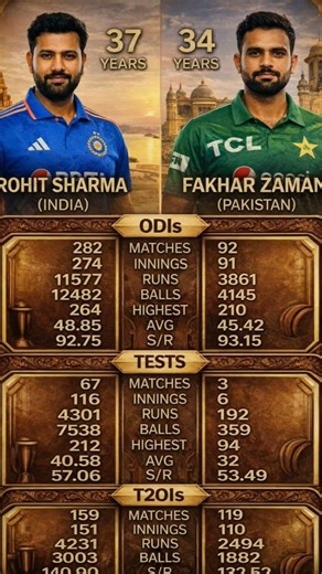Comparison Rohit Sharma Vs Fakhar Zaman #rohitsharma #fakharzaman #cricket