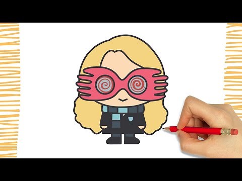 How To Draw a LUNA LOVEGOOD I HARRY POTTER I EASY