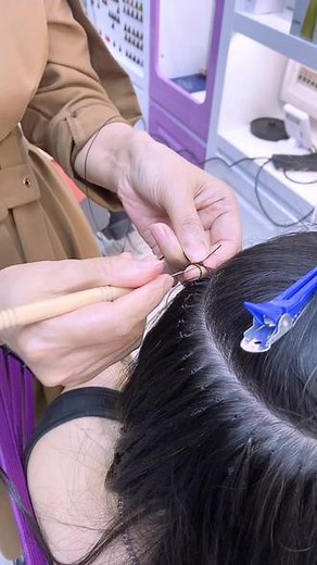 最简单易学的接发教程，点赞收藏起来！坚持练上几天就能上手操作了！#重庆接发 #接发教程 #极致羽毛接发