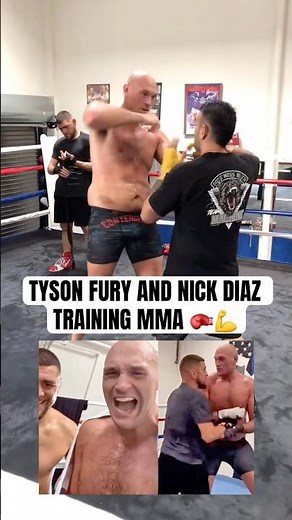 Tyson Fury and Nick Diaz training Mixed Martial Arts 👀🔥