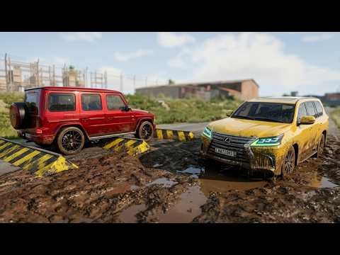 Cars vs Mud BeamNG Drive Challenge! #Part 2