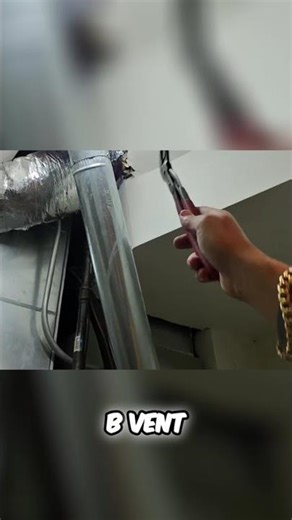 SHOCKING Furnace Install: Gas Line & B Vent NIGHTMARE! #shorts