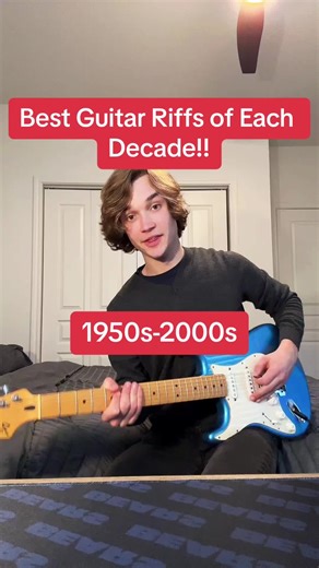 Dave - Beginner Guitar Teacher on Instagram: "Best Guitar Riffs from Each Decade!! 🎸 #guitartok #guitarlesson #electricguitar #musiciansoftiktok #guitartutorial #guitarriffs #fyp #foryou"