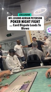 Former #NFL superstar #AdrianPeterson got into a fistfight with a poker player following a dispute over a hand ... and #TMZSports has obtained video of the tussle. Watch the full video: https://www.tmz.com/2025/06/19/adrian-peterson-involved-in-poker-night-fight/ | TMZ Sports