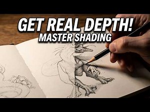 Realistic Drawing Depth Through Line Weight and Shading