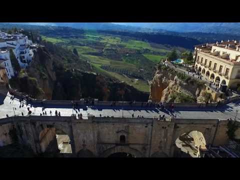 Puente Nuevo, Ronda, Andalusia, Spain (Malaga) - FullHD - Filmed with a drone 2017.