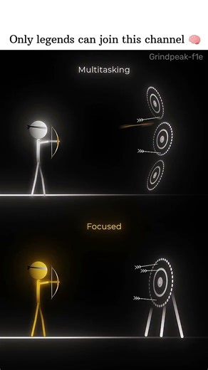 Focus Beats Multitasking 🎯 | One Goal at a Time #Focus #Motivation #Success