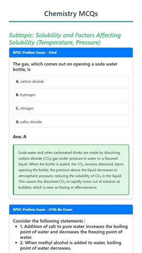 Solubility and Factors Affecting Solubility Temperature, Pressure