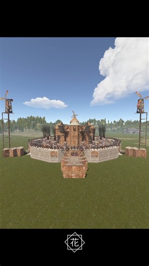 THE VOLCUS V2 | RUST ZERG BASE with CHINAWALL #rust #rustgame #rustbase #chinawall #volcano