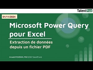Extraire des données depuis un fichier PDF avec Power Query - Analyse de données avec Excel