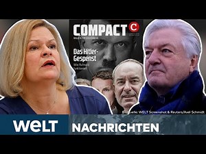 COMPACT-VERBOT: Schlag gegen Recht Hetze? Kritiker sehen Einschränkung der Meinungsfreiheit | STREAM