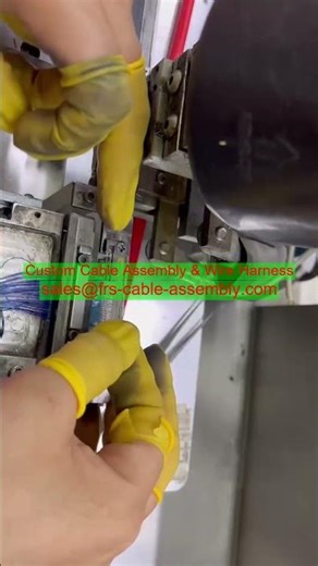 overmold micro coaxial cable for AR/VR headset 20455-040E-12 fine gauge micro coaxial cable harness