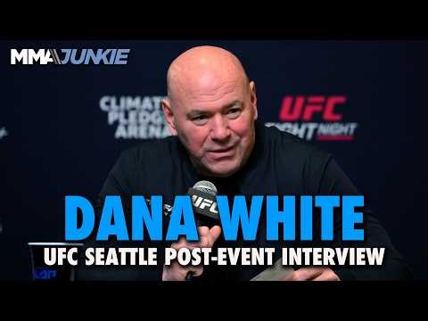 Dana White reacts to Israel Adesanya's loss, Grasso's finish, AI complaints | UFC Seattle