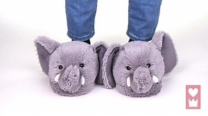 Watch Everberry Fuzzy Elephant Slippers on Amazon Live