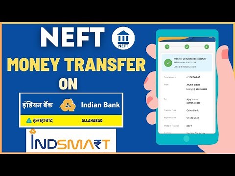 Indian Bank NEFT Money Transfer using IndSMART Mobile Banking - Step by Step