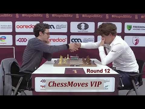 Fabiano Caruana vs. Magnus Carlsen / FIDE World Blitz 2025 / Round 12 "the same moves just faster"