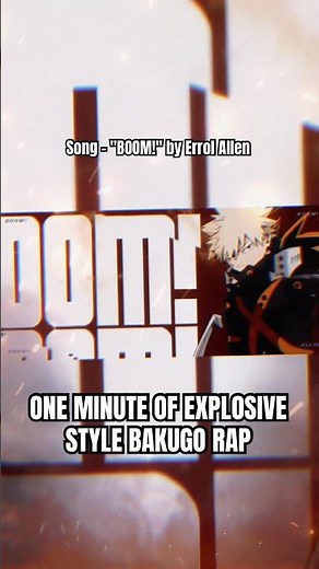 One minute of EXPLOSIVE BAKUGO style rap! 💥🔥