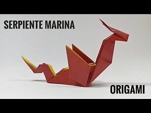 SERPIENTE MARINA origami paso a paso 🐉🐉🐉 / CALEB WITTE
