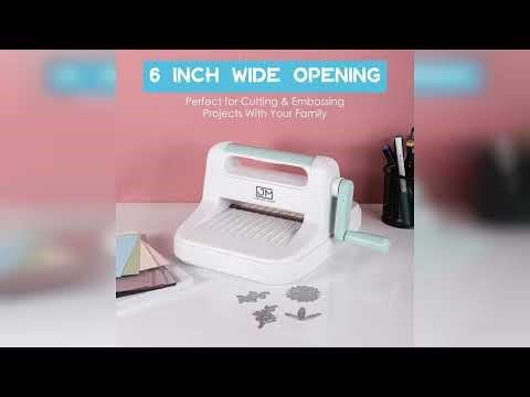 Review: 6inch Opening（A5） Die Cutting Machine Kit，Send 2pcs 3D Embossing Folders