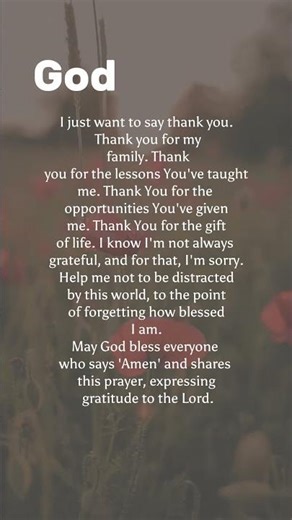 Thank You God 🙏 | A Prayer of Gratitude#ThankYouGod #Gratitude #Faith #Prayer #Amen #God #Jesus #Ble