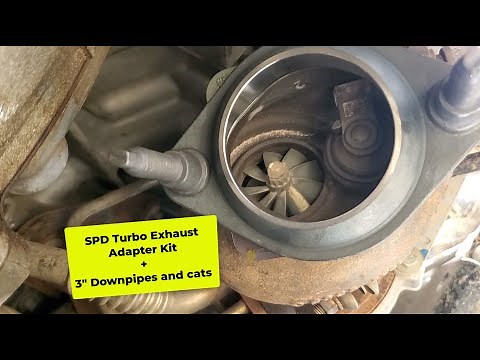 Installed 3.5 EcoBoost SPD High Flow Turbo Exhaust Adapter and 3" downpipes on the bro in law's F150