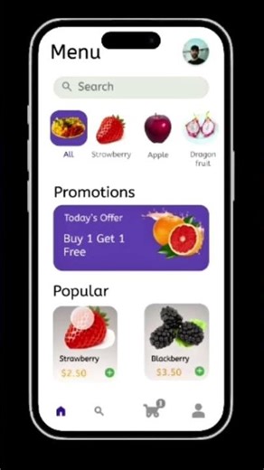 UI/UX App Design Clean & Simple interface.