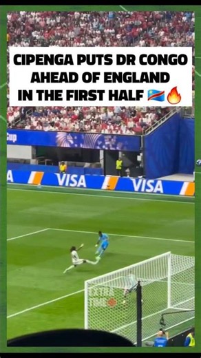 😱 HALF TIME: ENGLAND 0-1 DR CONGO🔥SHOCKER IN THE WORLD CUP! CIPENGA FIRES DR CONGO AHEAD #goalcongo