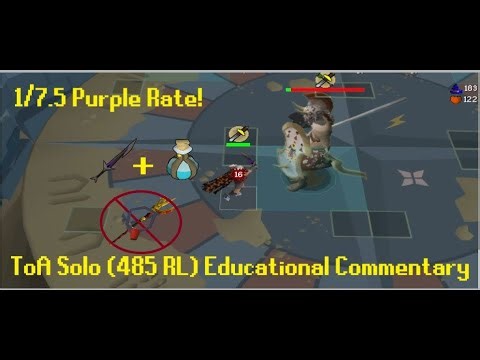 OSRS ToA (485RL in 35min) Tbow + Voidwaker, No Blood Fury - Educational Commentary